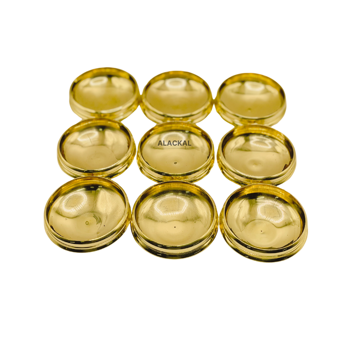 SMALL BRASS URULI 9 PIECES | RETURN GIFT | SERVING URULI