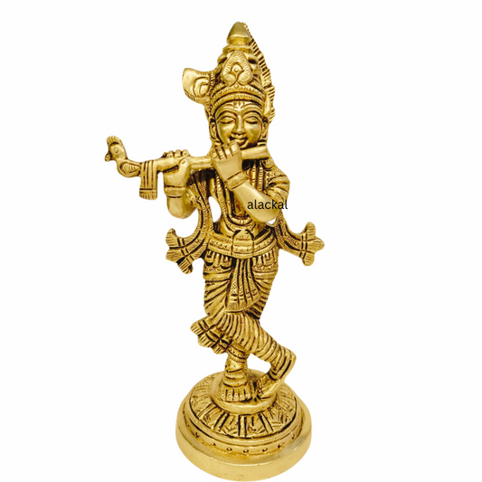 BRASS KRISHNA IDOL ( SMALL )