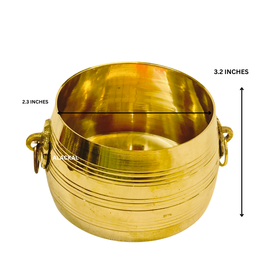 BRASS CHANGAZHI | TRADITIONAL RICE MEASURING VESSEL | MEASURING CUP