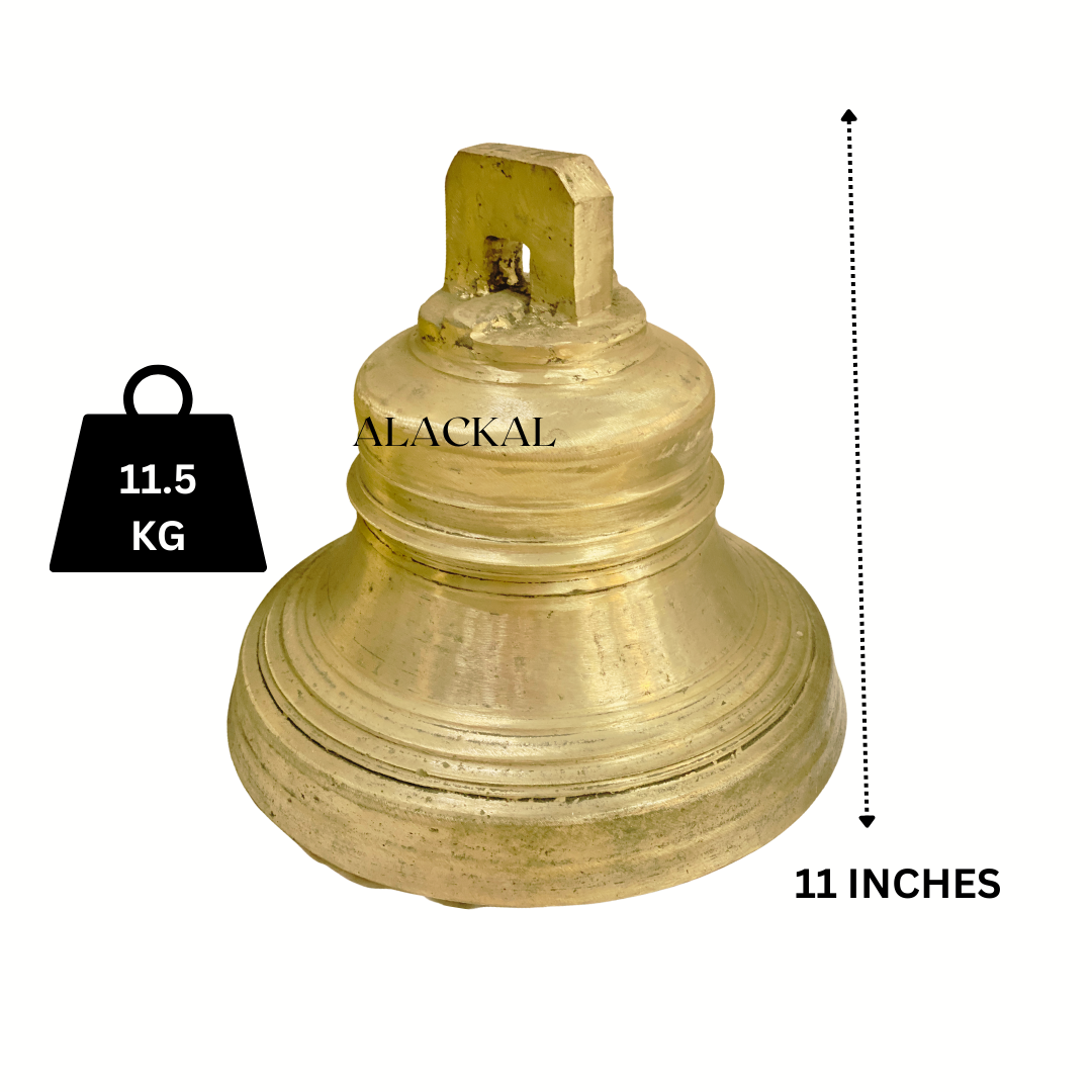 HANDMADE BRONZE CHURCH BELL / PALLI MANI  ( ALL SIZES ARE AVAILABLE )