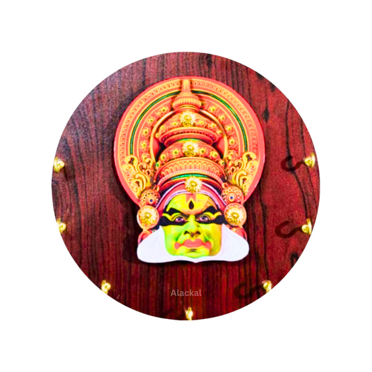 WOODEN KATHAKALI KEY HOLDER