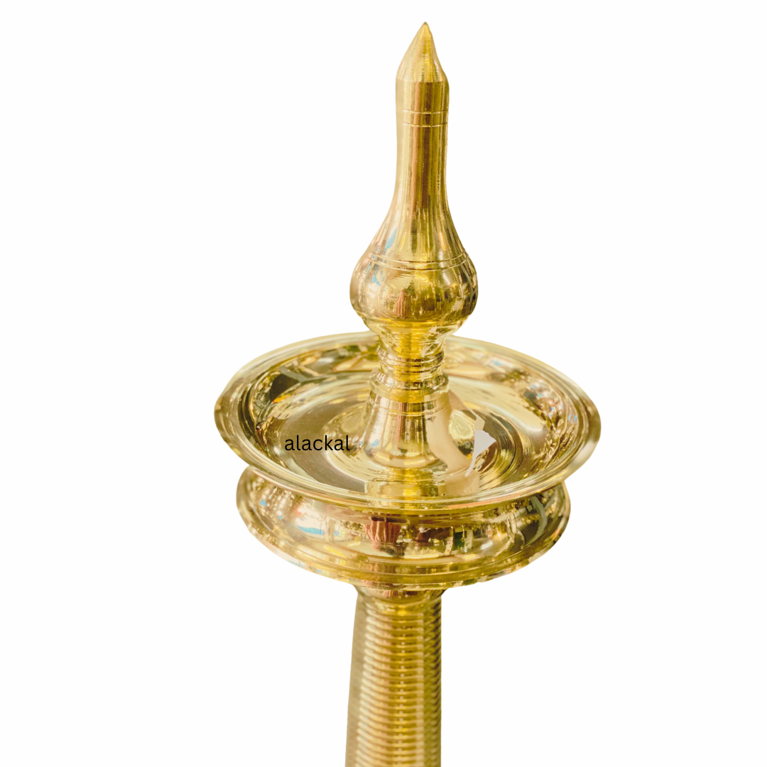 HANDCRAFTED NILAVILAKKU | KERALA BRASS OIL LAMP | AKP LAMP