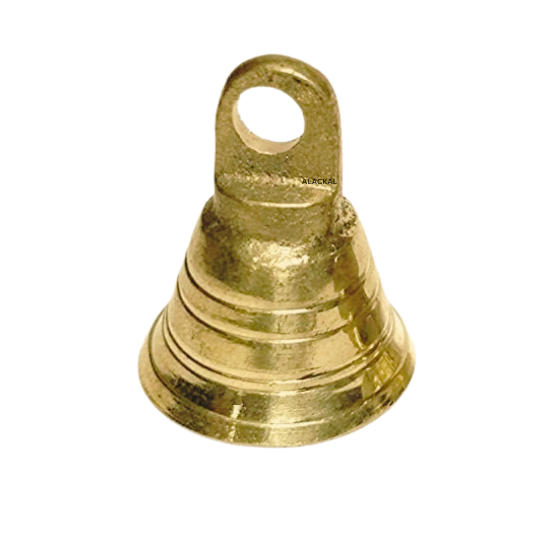 SMALL BRASS BELL FOR POOJA ROOM DOOR DECOR