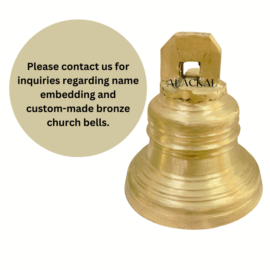 HANDMADE BRONZE CHURCH BELL / PALLI MANI  ( ALL SIZES ARE AVAILABLE )