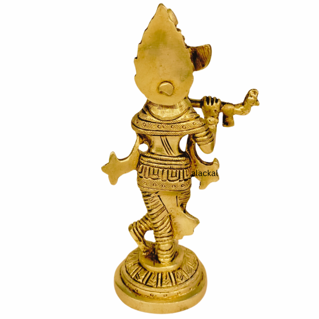 BRASS KRISHNA IDOL ( SMALL )