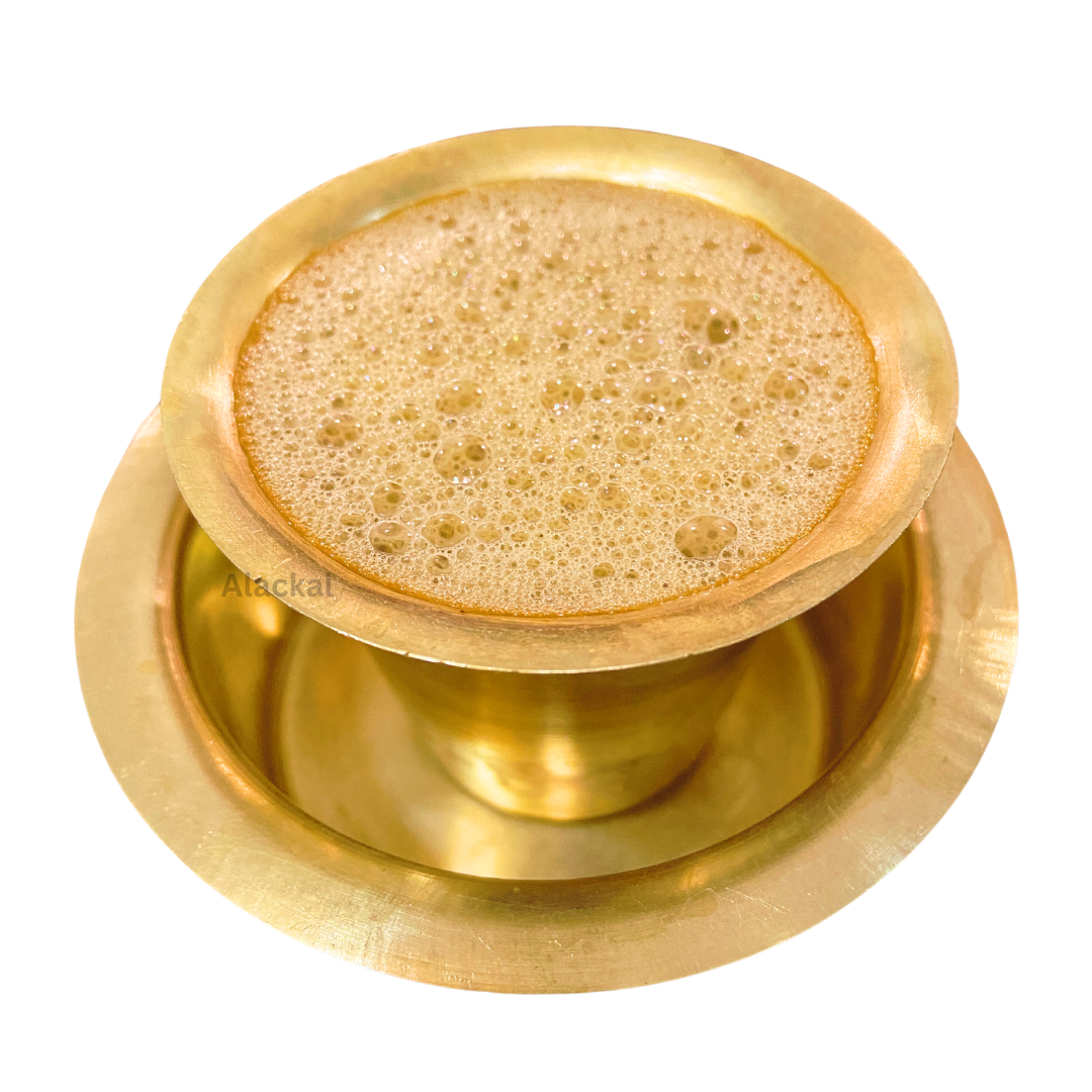 BRASS CUP AND DABRA | FILTER COFFEE CUP AND SAUCER ( PAIR )