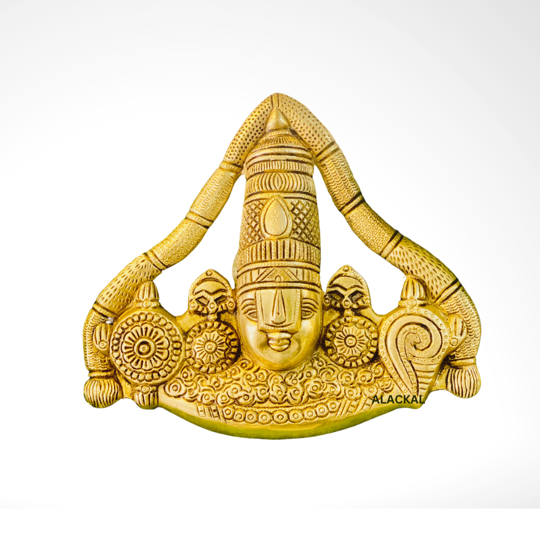 BRASS PERUMAL | TIRUPATHI BALAJI IDOL - WALL HANGING