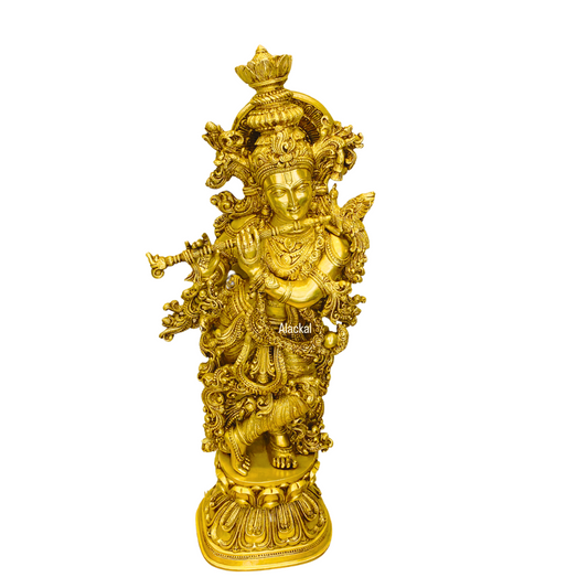 BRASS KRISHNA IDOL