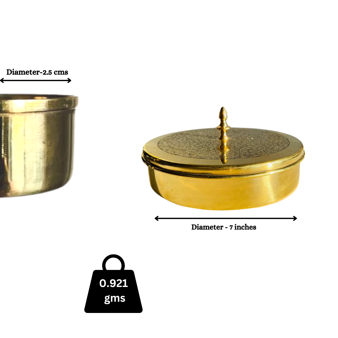 BRASS MASALA BOX