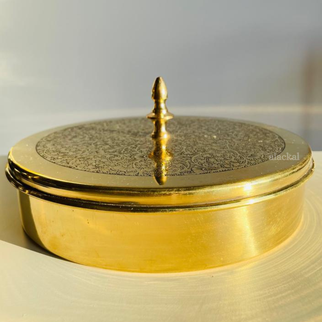 BRASS MASALA BOX