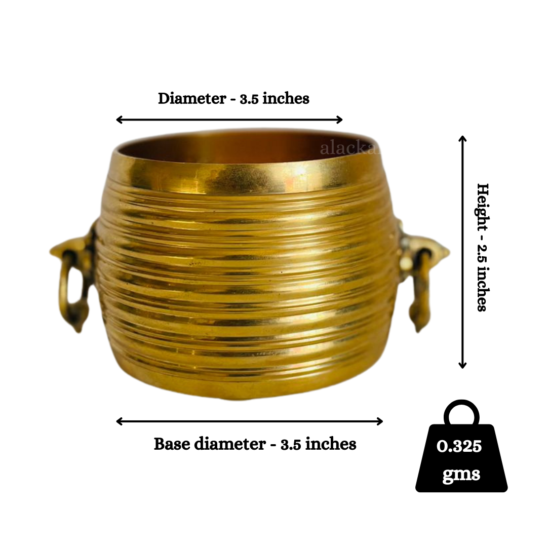 TRADITIONAL BRASS SOLID CHANGAZHI | MEASURING VESEL