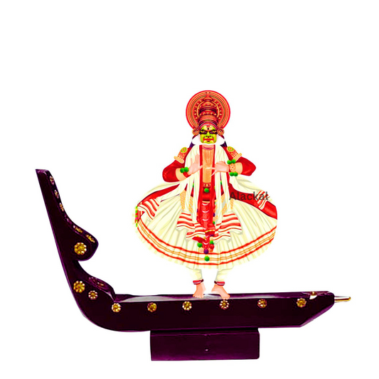 WOODEN BOAT WITH KATHAKALI