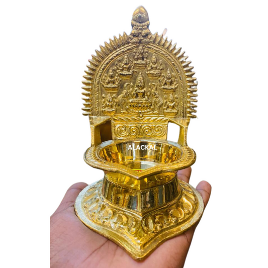 BRASS ASHTALAKSMI LAMP